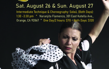 Flamenco Dance Workshop with La Tania, @Naranjita Flamenco, Orange, CA