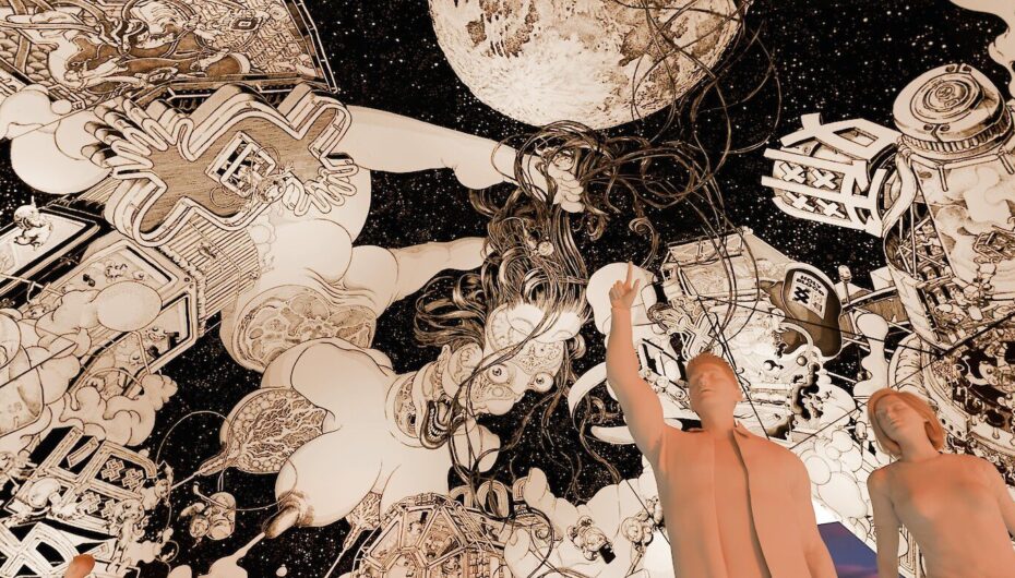 Spanish artist Carles García O’Dowd presents “Cupola: Mater Aeterna,” a monumental, illustrated dome installation at “Burning Man 2025”