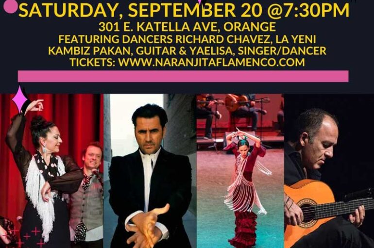 TABLAO FLAMENCO, Sept. 20 at Naranjita – Orange, CA