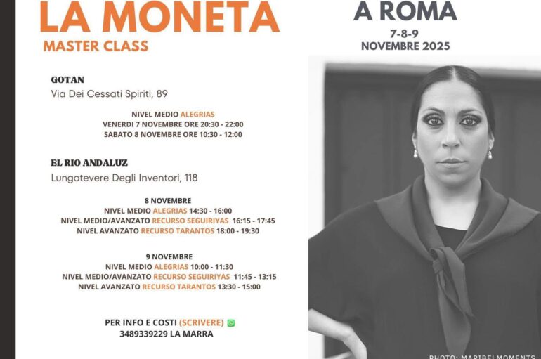 Masterclasses con FUENSANTA LA MONETA en Roma