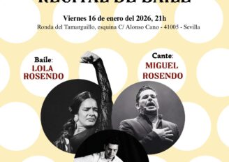 La Peña Flamenca La Polea presenta ‘Recital de Baile’ con Lola Rosendo, cantaor Miguel Rosendo y la guitarra de Jaime de La Isla, Sevilla