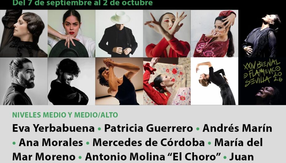 Andrés Marín Flamenco Abierto esta Bienal en Sevilla, 7 de sept al 2 de oct de 2026