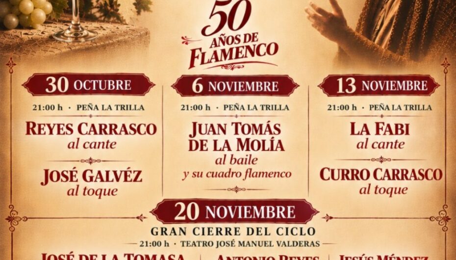 XXIII Ciclo de Flamenco y Mosto 2026 en Trebujena, Cádiz