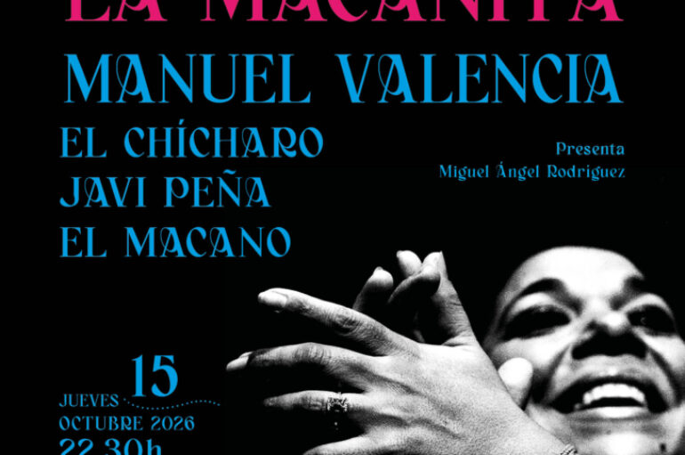 TOMASA LA MACANITA * 15 de octubre, Teatro Flamenco Madrid * Círculo Flamenco de Madrid